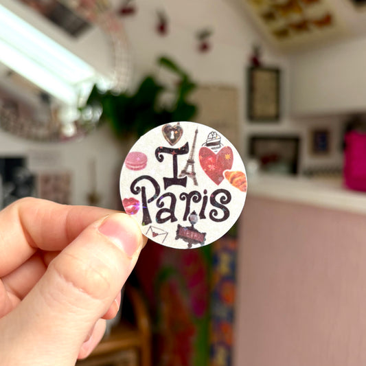 ‘i love paris’ sticker