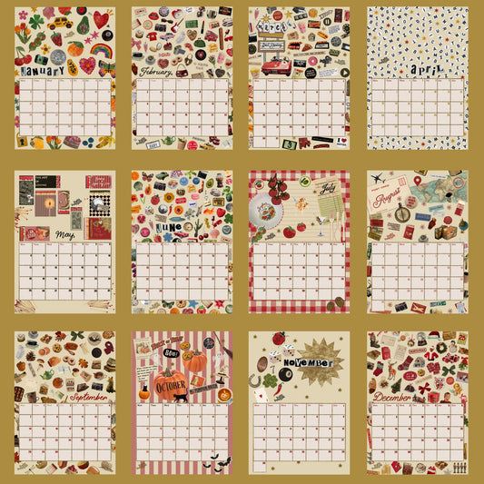 (PRE ORDER) scrapbook A4 calendar 2026