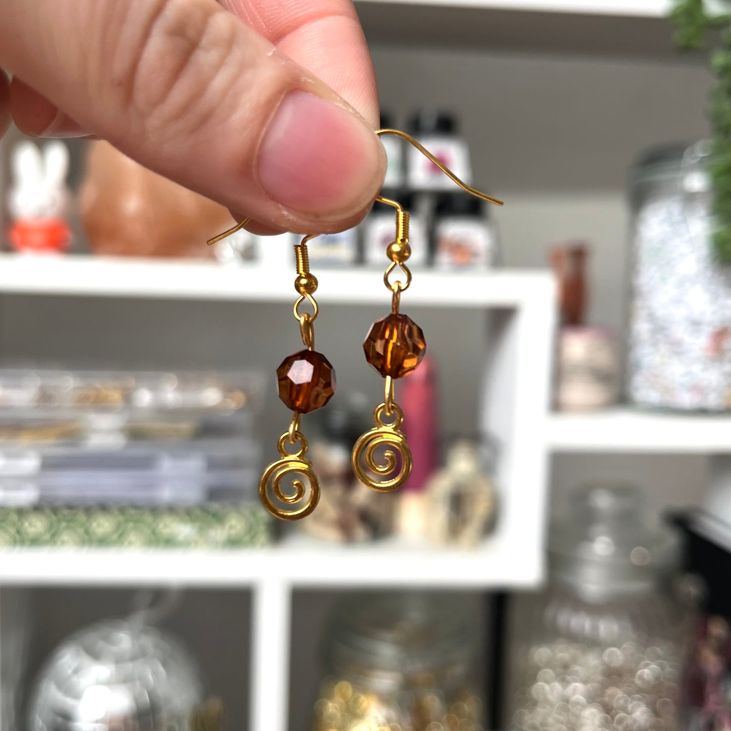 ‘swirl’ earrings (gold)