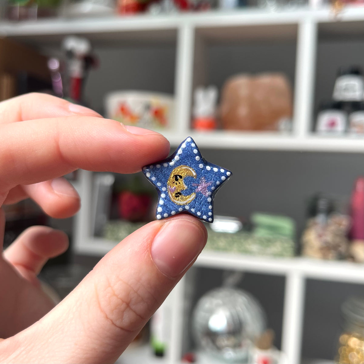 ‘luna’ clay pin