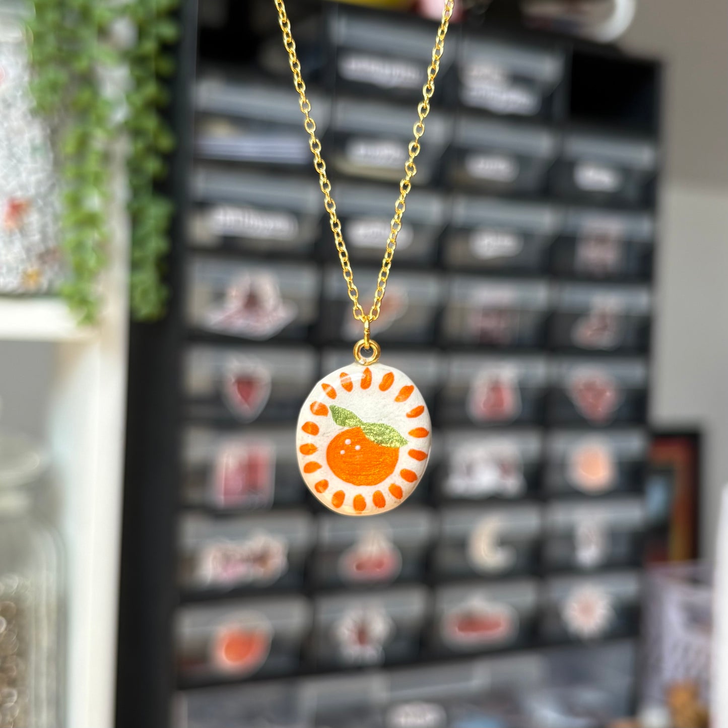 ‘orange sorbet’ necklace