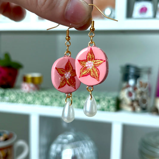 ‘clara’ clay earrings (gold)