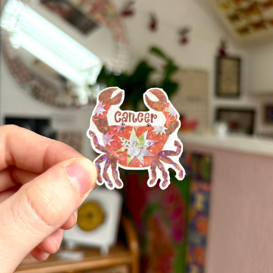 ‘cancer’ zodiac sticker