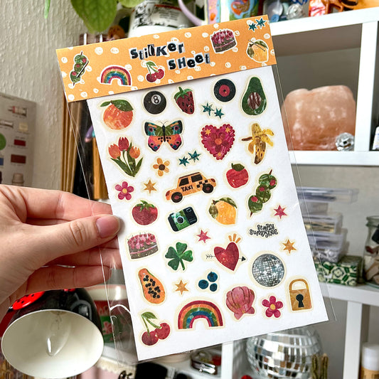 ‘scrapbook’ sticker sheet