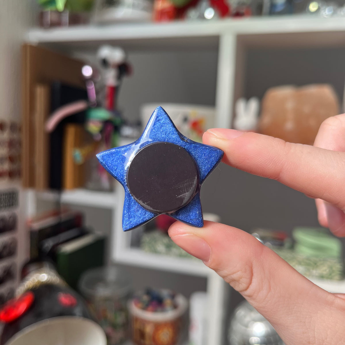 ‘the stars, the moon’ clay magnet