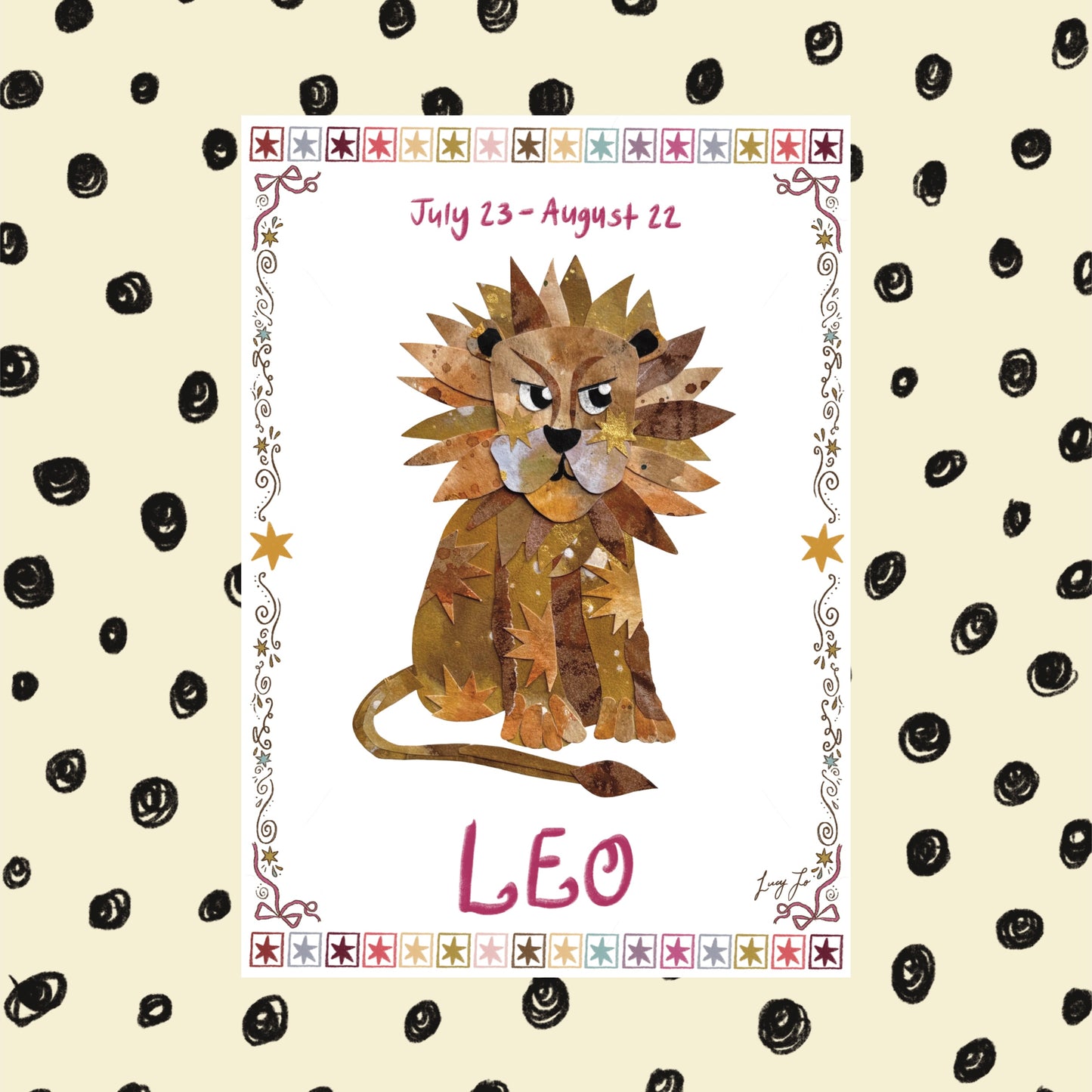 ‘leo zodiac’ print