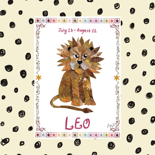 ‘leo zodiac’ print