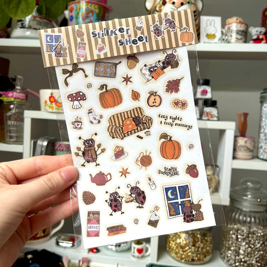 ‘autumn’ sticker sheet