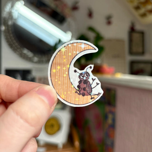 ‘love by the moon’ sticker