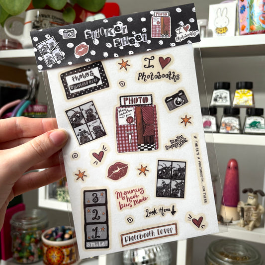‘photobooth’ sticker sheet