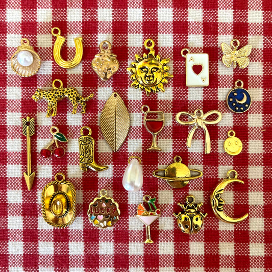 GOLD CHARMS for custom jewellery