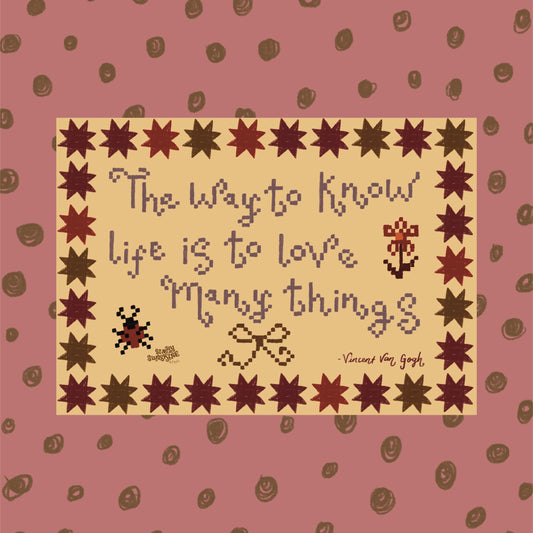 ‘love many things’ print (beige)