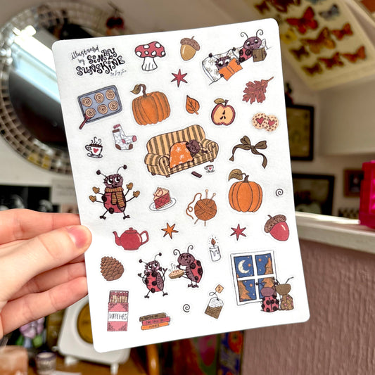 ‘autumn’ sticker sheet