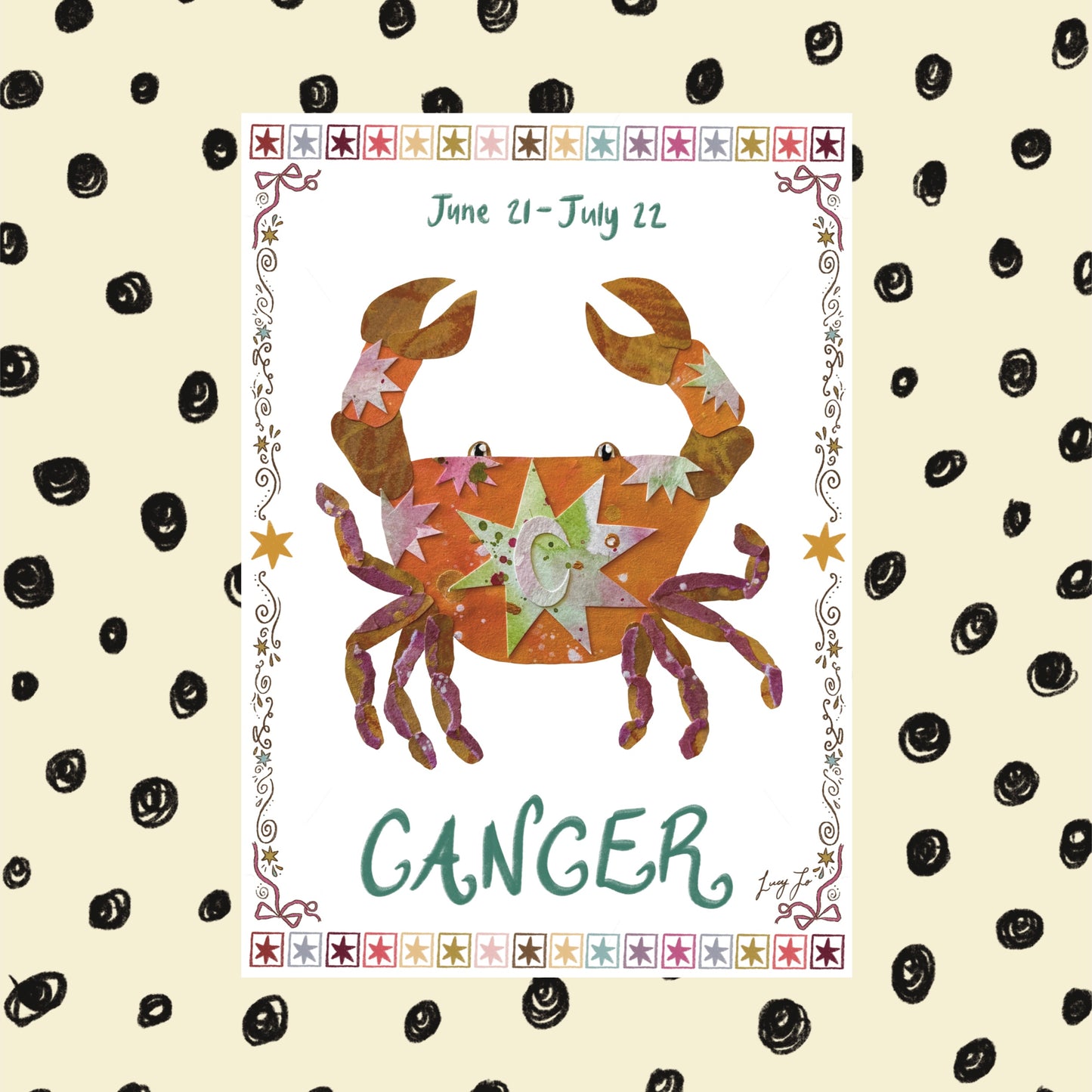 ‘cancer zodiac’ print