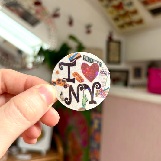 ‘i love new york’ sticker