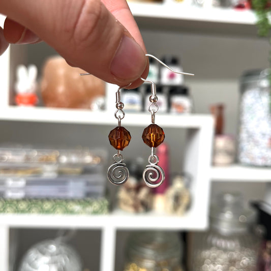 ‘swirl’ earrings (silver)