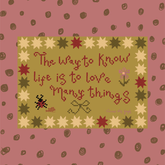 ‘love many things’ print (green)