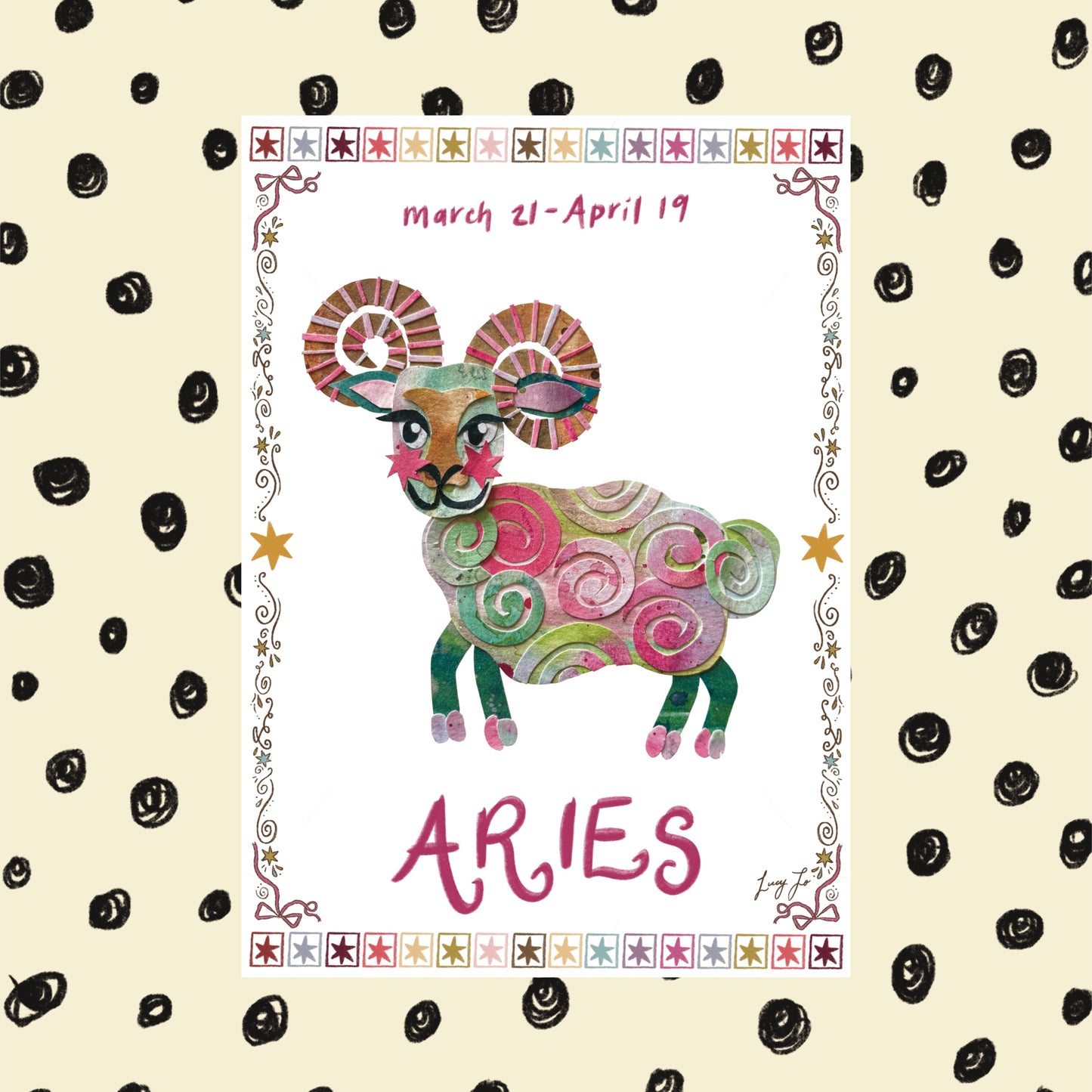 ‘aries zodiac’ print