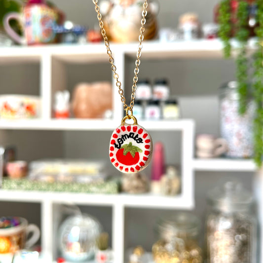 ‘tomato’ necklace