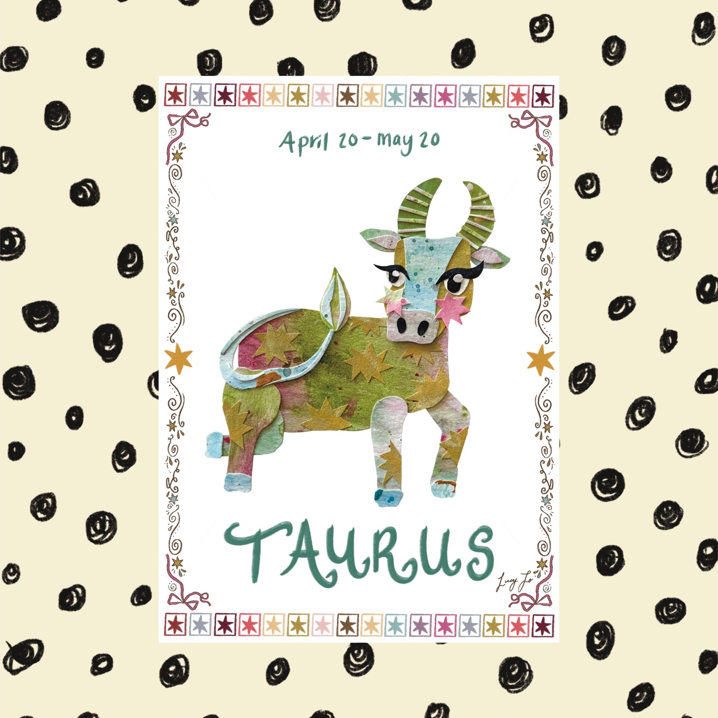 ‘taurus zodiac’ print