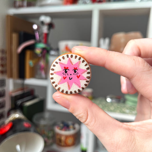 ‘the star lover’ clay magnet