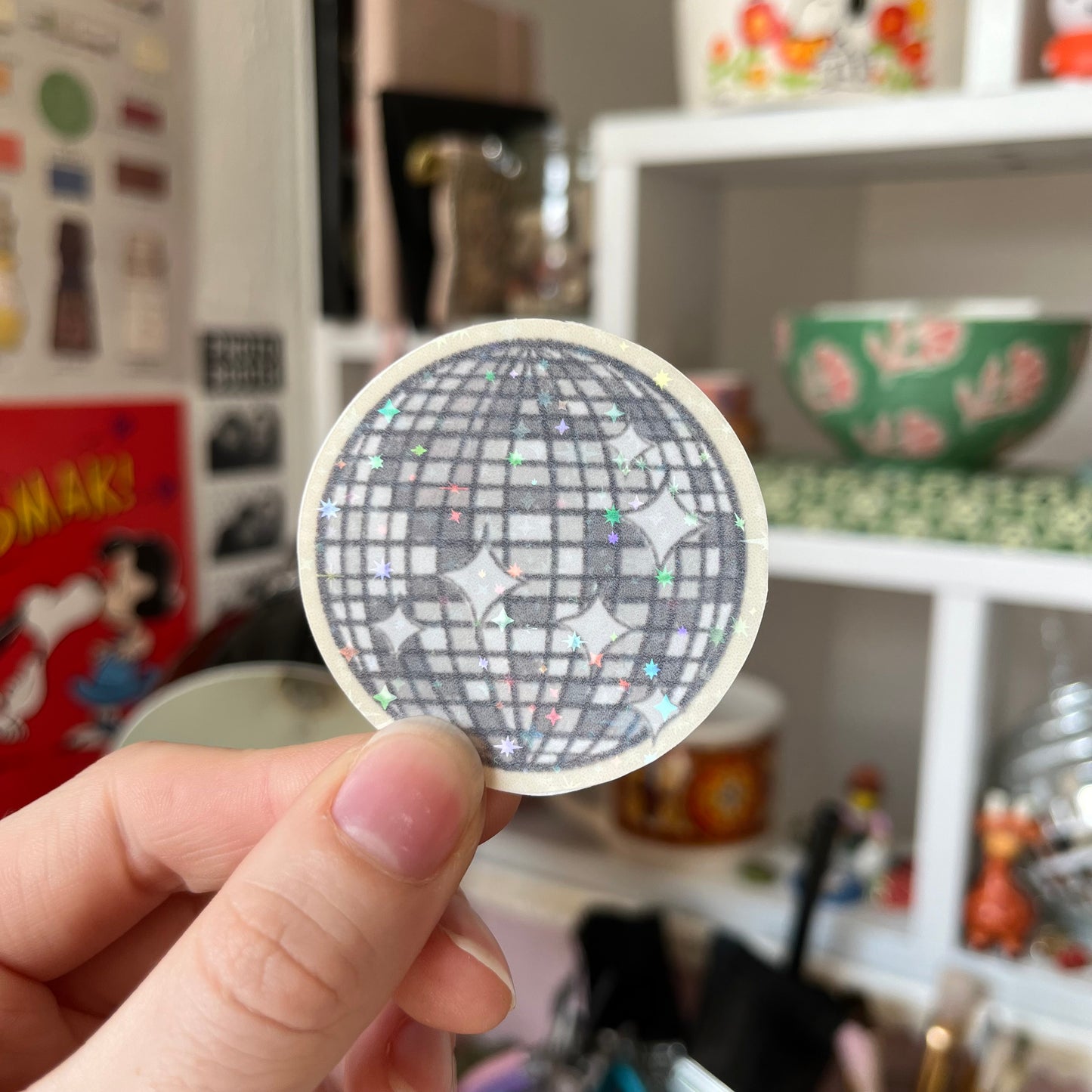 ‘disco ball’ sticker