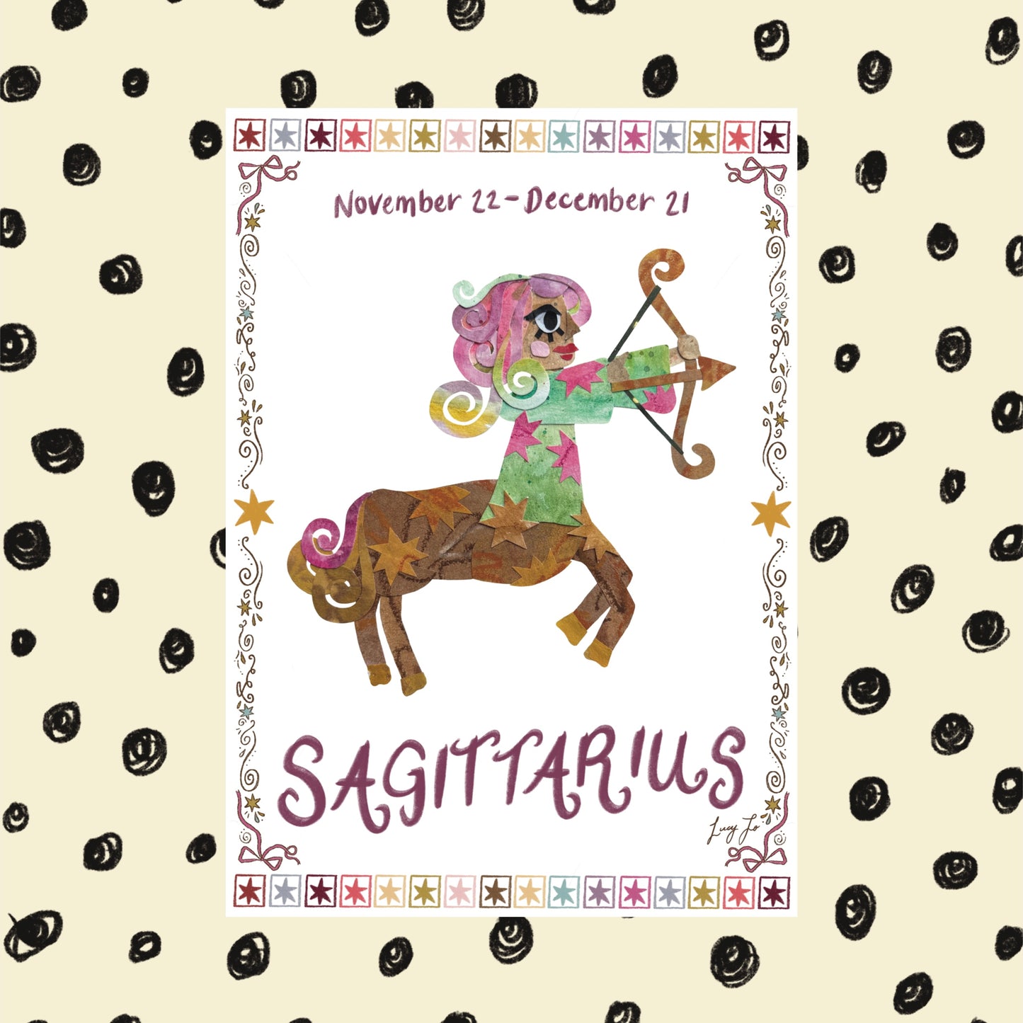 ‘sagittarius zodiac’ print