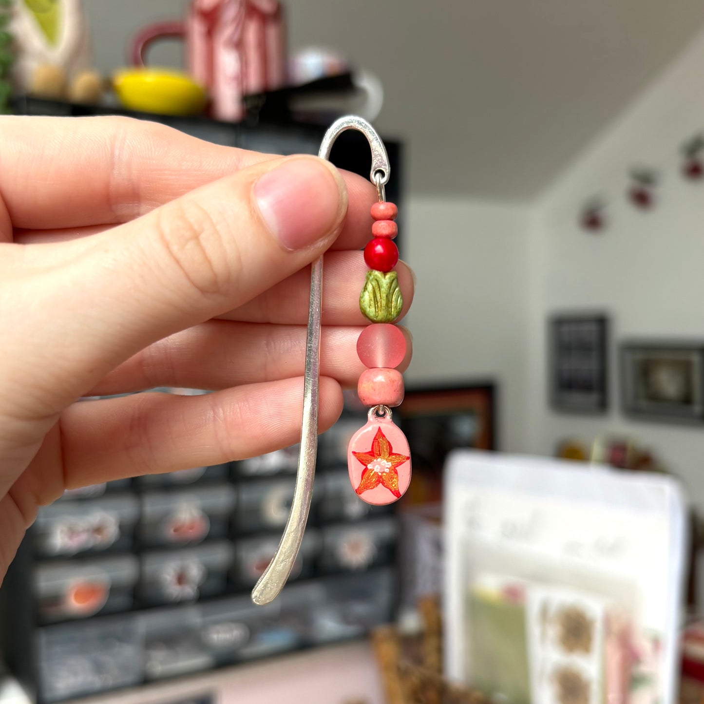 ‘clara’ charm bookmark (silver)