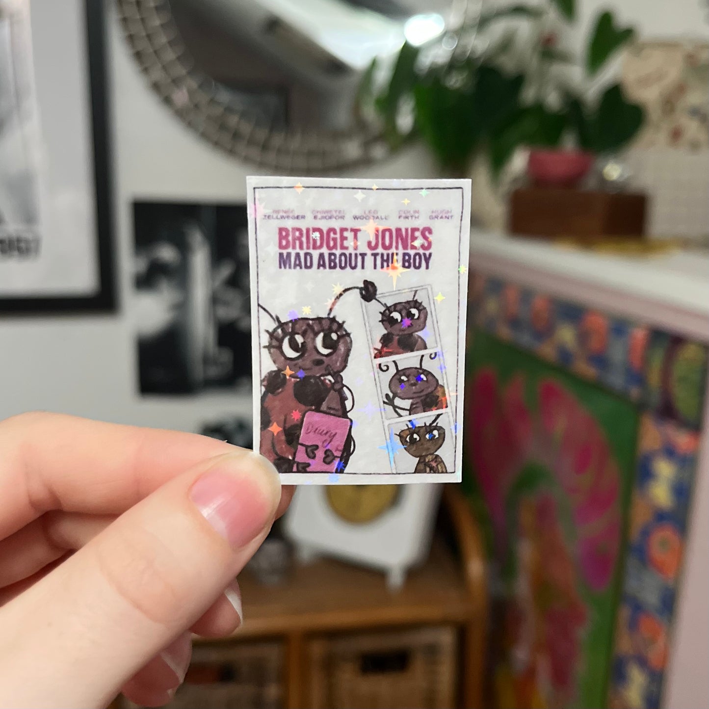 ‘bridget jones, mad about the boy’ sticker