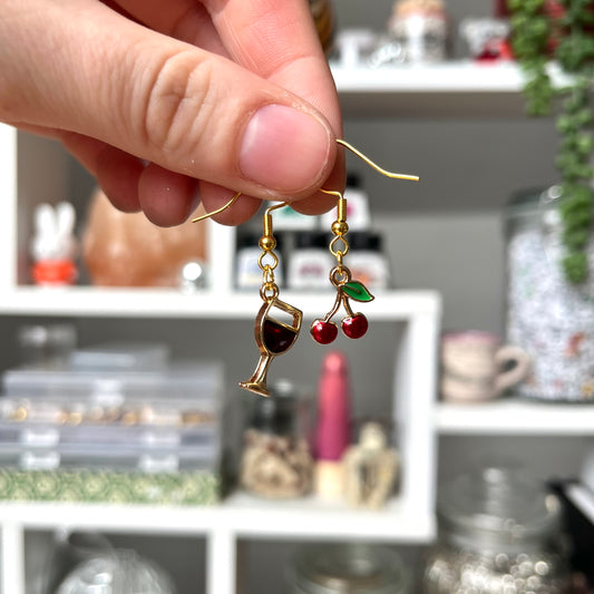 ‘cherry flavoured’ earrings