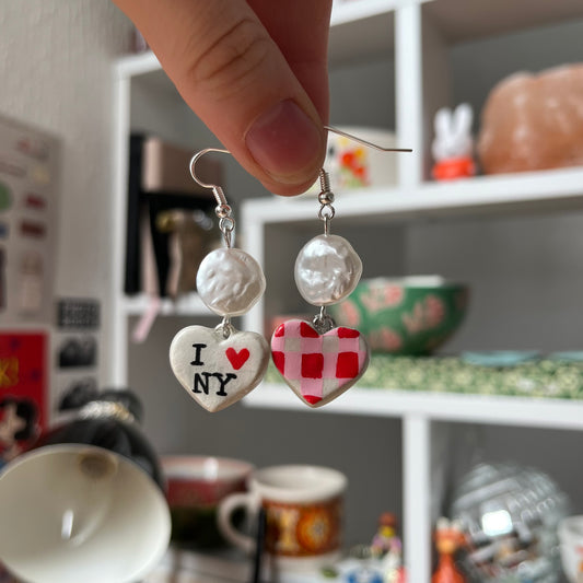 ‘new york’ earrings