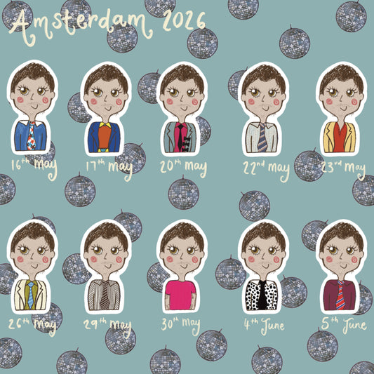 ‘together together ‘26’ AMSTERDAM stickers