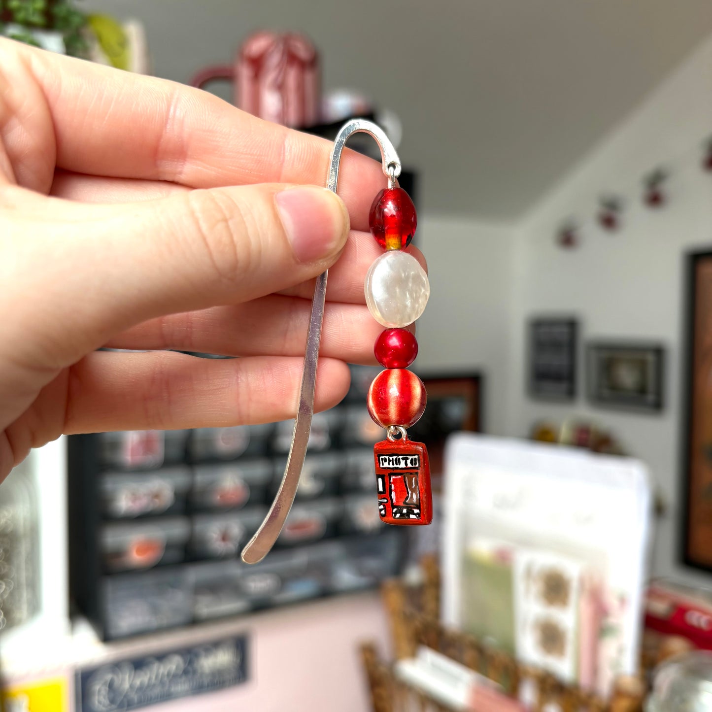 ‘photobooth’ charm bookmark (silver, no.2)