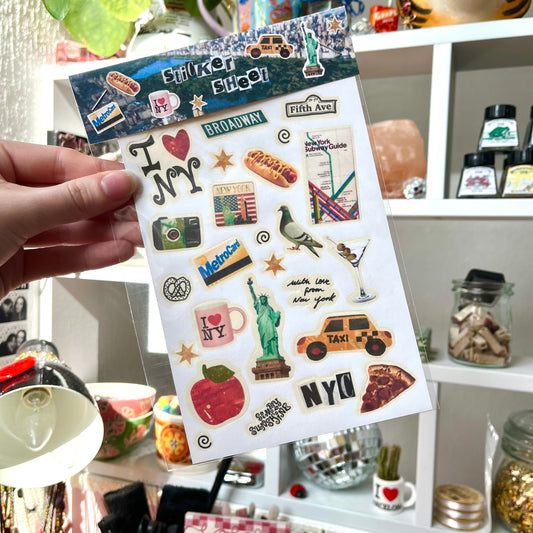 ‘with love, new york’ sticker sheet