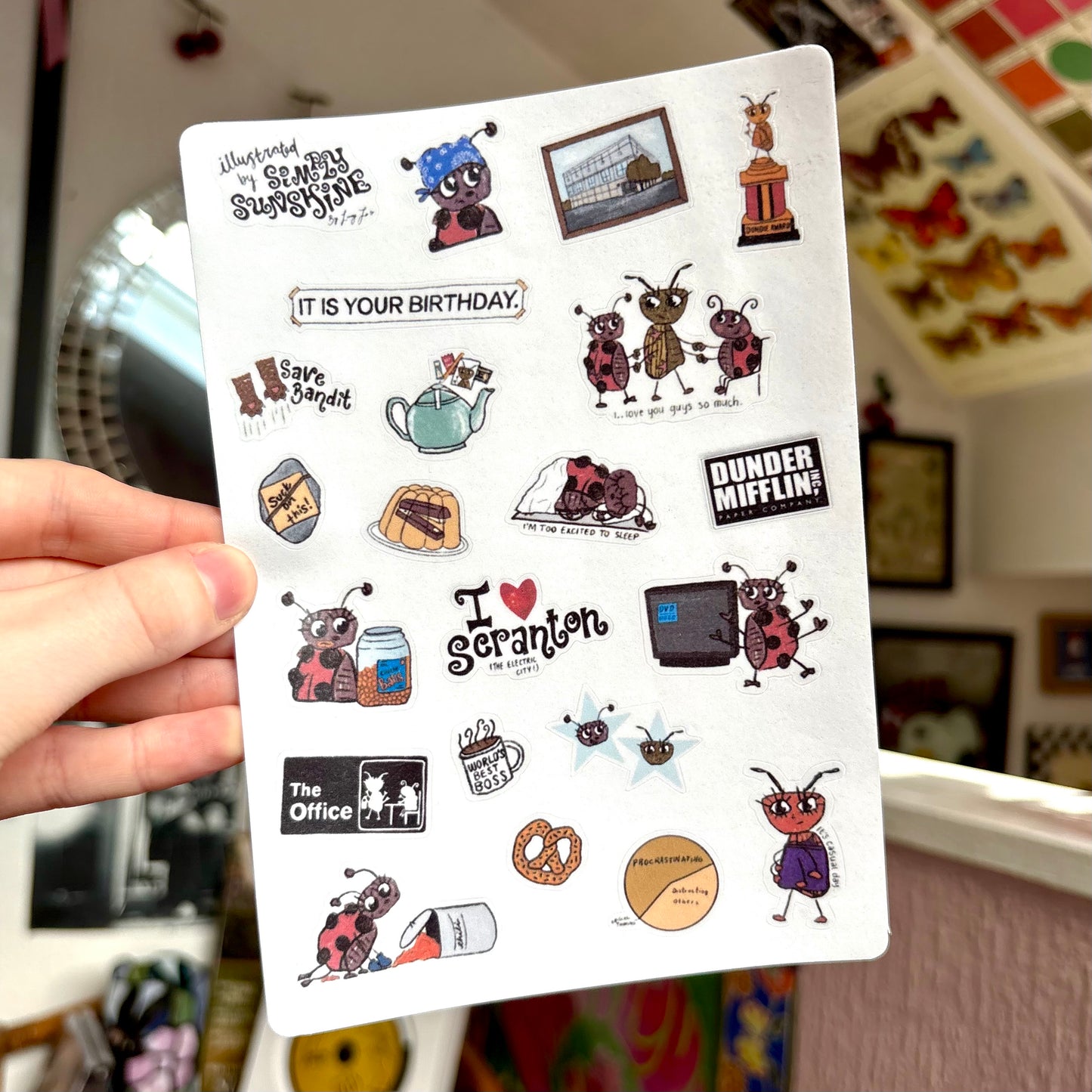 ‘The Office (tv)’ sticker sheet