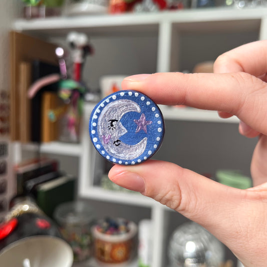 ‘moon child’ clay magnet