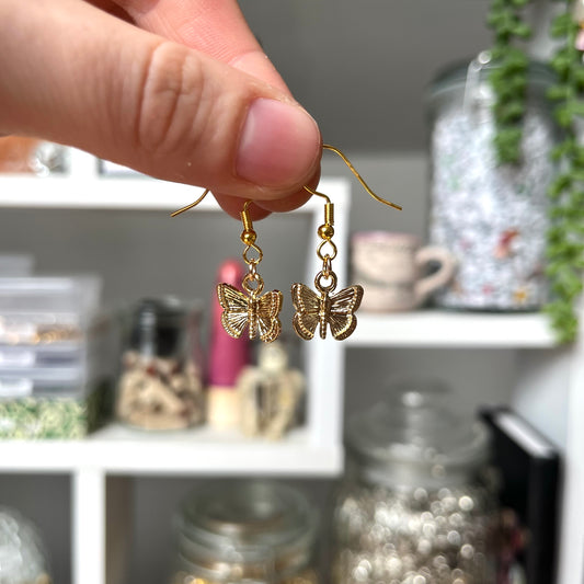 ‘butterfly’ earrings (gold)