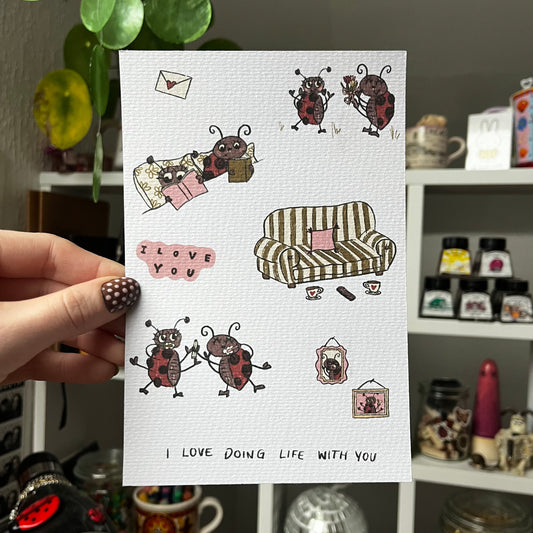 LAST CHANCE: bugs in love print