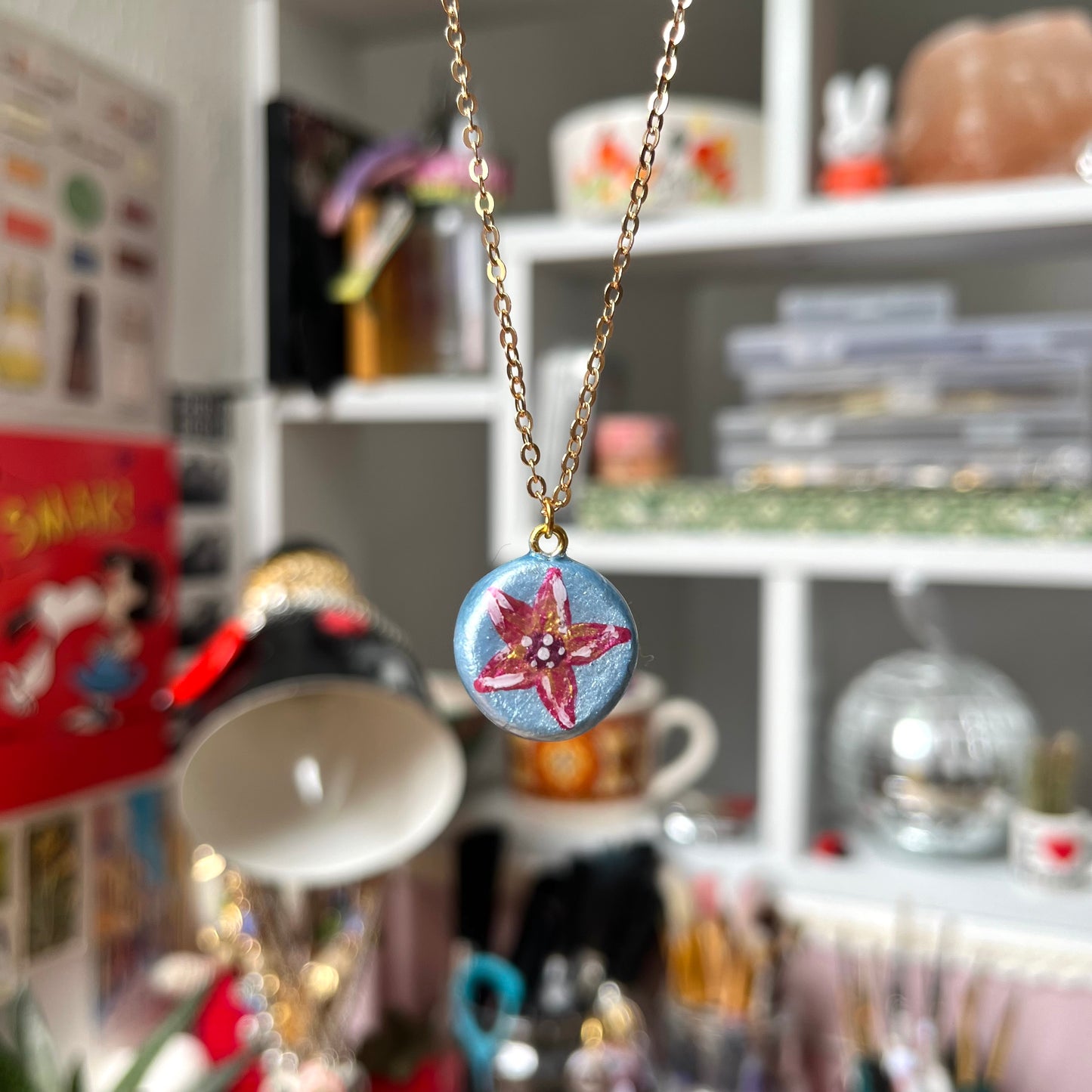 ‘julia’ clay necklace (gold)